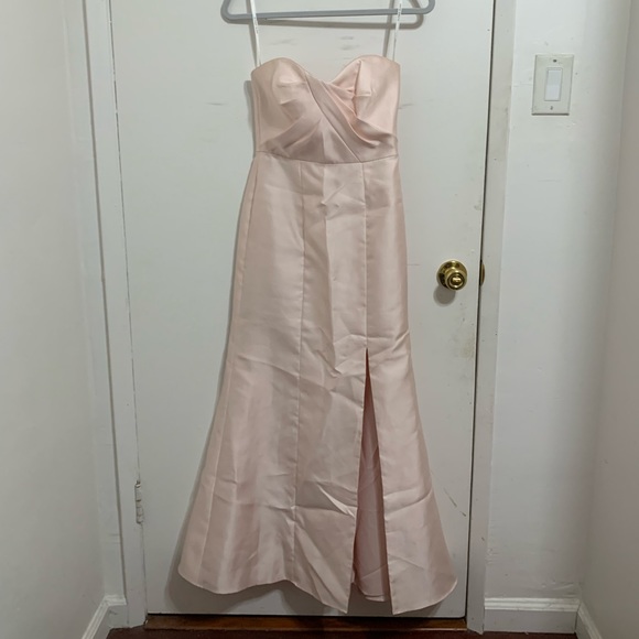 Alfred Sung Sateen Twill Strapless Sweetheart Neckline Gown - Picture 3 of 9